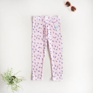 Leggins baby rib rosado suave